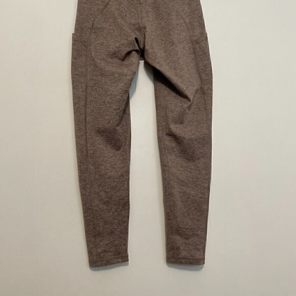 AERIE AMERICAN EAGLE Chill Play Move Leggings Tan Brown High Waisted Rise Pocket - Picture 11 of 12